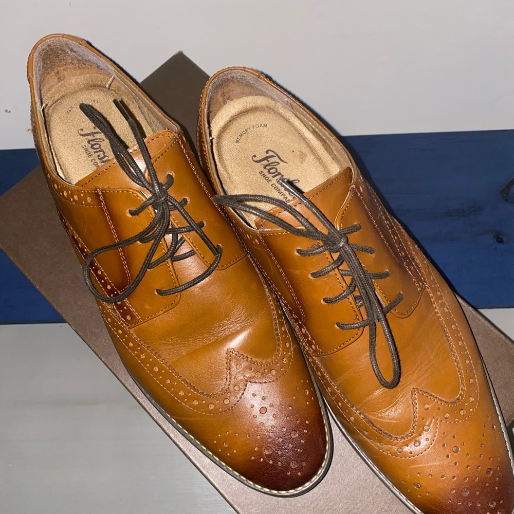 Florsheim Men's Brown Leather Oxford Shoes